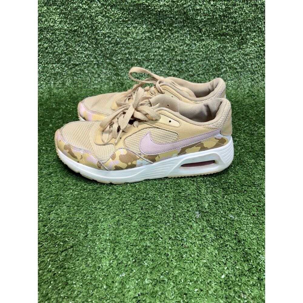 Nike Air Max SC Running Shoe Women Sz 7.5 Sesame Pink Camo M Sneaker DX3733-200